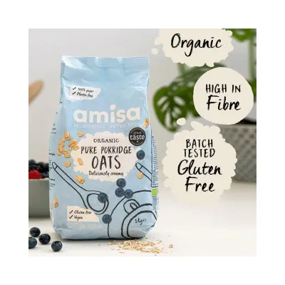 Porridge din ovaz bio 1kg Amisa