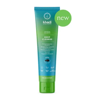 Sampon clarifiant cu carbune Deep Cleanse, 150ml, Khadi