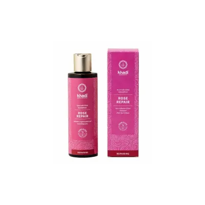 Sampon ayurvedic reparator cu trandafir Khadi, 200ml