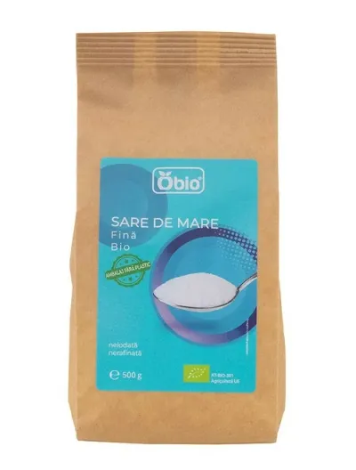 Sare de mare fina bio 500g Obio