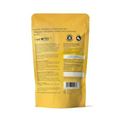 Shake proteic cu banane bio 300g Obio