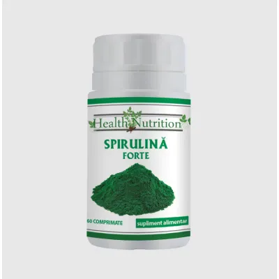 Spirulina Forte 500mg, 60 comprimate, Health Nutrition