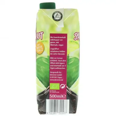 Suc de varza murata bio 500ml Dennree