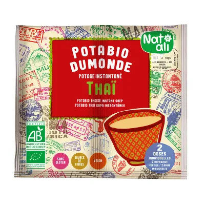 Supa instant stil thai cu legume bio 2 buc x 8.5g 17g Nat-ali