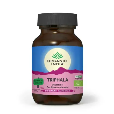 Triphala - Digestie & Curatare Colon, eco, 60 CPS VEG, Organic India