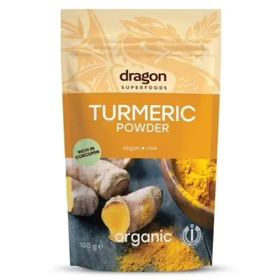 Turmeric pudra bio 150g Dragon Superfoods