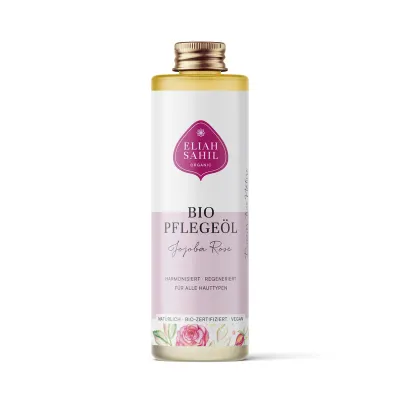 Ulei de jojoba si trandafir pentru corp si par ecologic 100ml Eliah Sahil