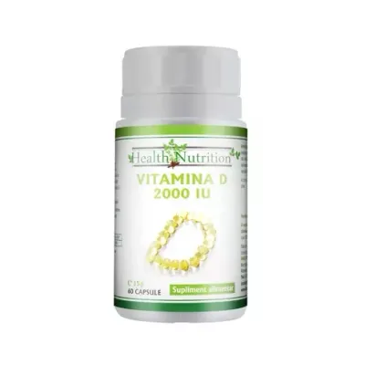 VITAMINA D 2000 IU, 60 capsule, Health Nutrition