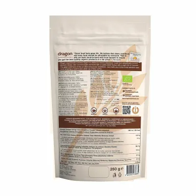 Zahar din palmier de cocos bio 250g Dragon Superfoods