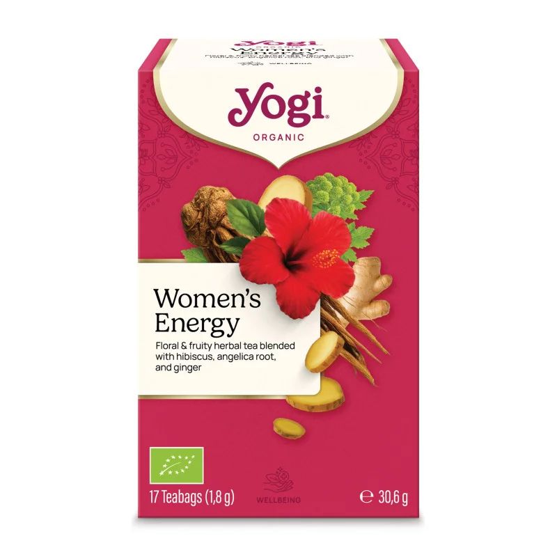 Ceai energie pentru femei, bio, 17 pliculete, 30,6g, YogiTea