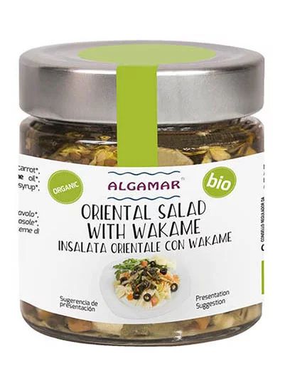 Salata orientala cu alge wakame bio 180g Algamar