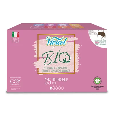 Protej slip din bumbac bio hipoalergenic, compostabil  - Normal ( 35 buc ) - VIVICOT BIO