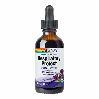 Respiratory Protect Cough Syrup, Solaray, 59ml, Secom