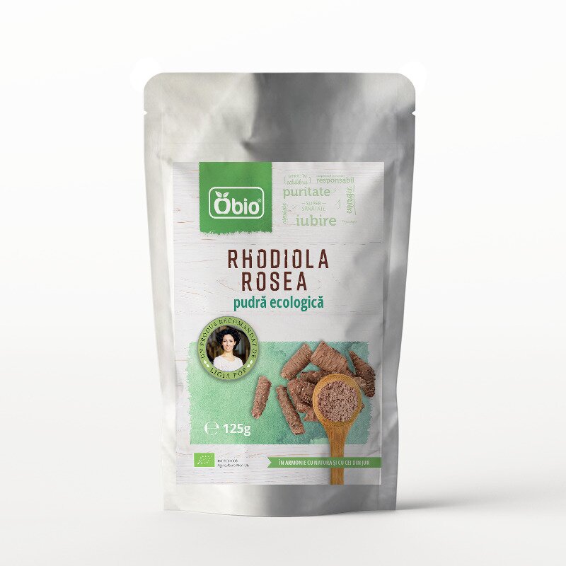 Rhodiola Rosea pudra bio, 125g, Obio