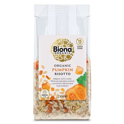 Risotto cu dovleac bio 210g Biona