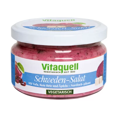 Salata suedeza cu tofu, sfecla rosie si mere 200g Vitaquell PRET REDUS