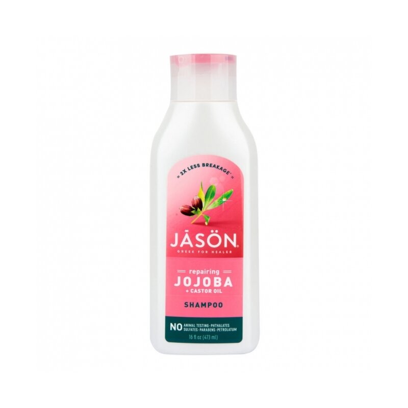 Sampon pt par puternic si sanatos cu jojoba si ulei de ricin, 473ml, Jason