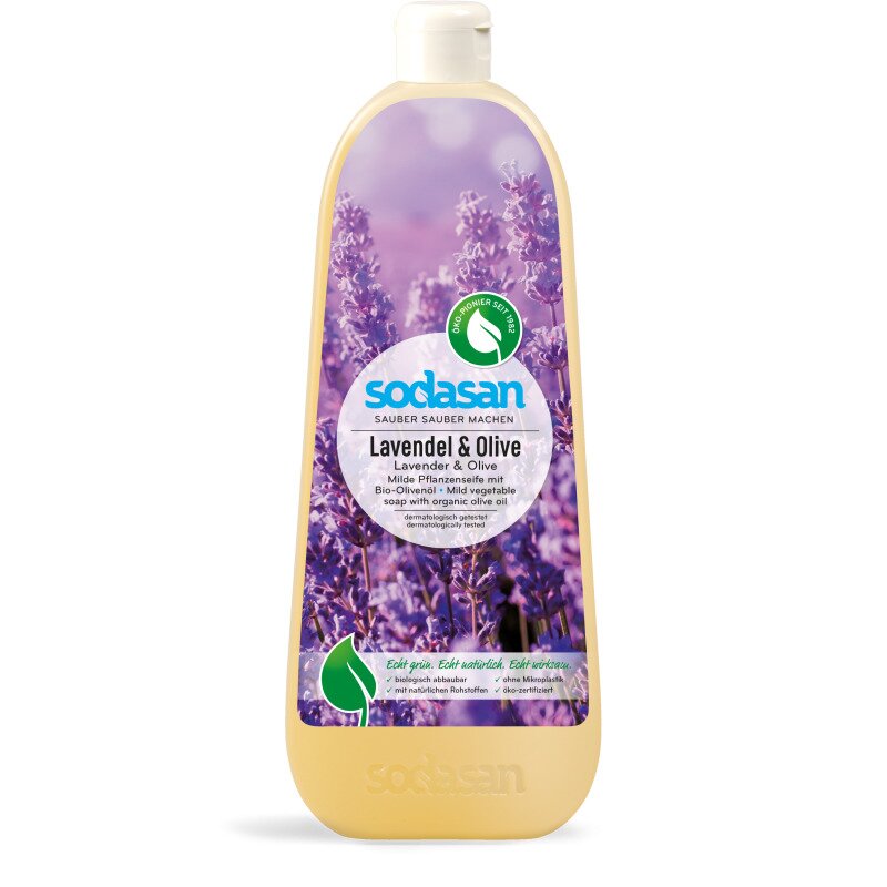 Sapun Lichid/Gel De Dus Bio Lavanda-Masline 1 L Sodasan