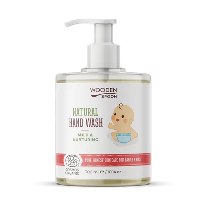 Sapun lichid maini pentru copii si bebelusi, bio, 300ml, Wooden Spoon PRET REDUS