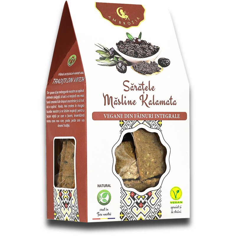 Saratele vegane - Masline Kalamata, 107g, Ambrozia