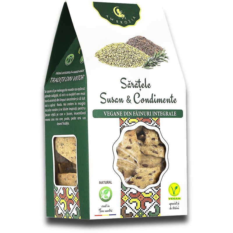 Saratele vegane - Susan & Condimente, 107g, Ambrozia