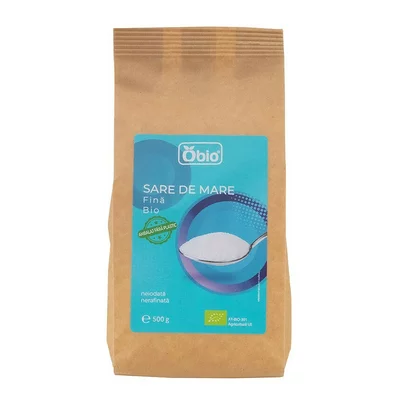 Sare de mare fina bio 500g Obio