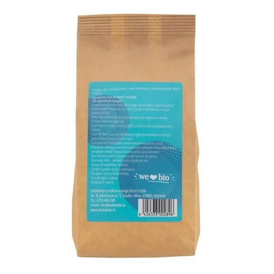 Sare de mare grunjoasa bio 500g Obio