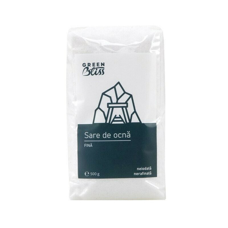 Sare de ocna fina 500g Green Bliss