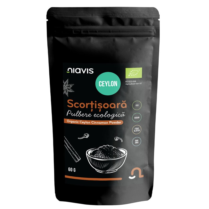 SCORTISOARA CEYLON PULBERE, BIO, 60G, NIAVIS