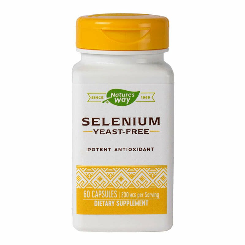 Selenium 200mcg 60cps, Nature\'s Way, 60 capsule, Secom