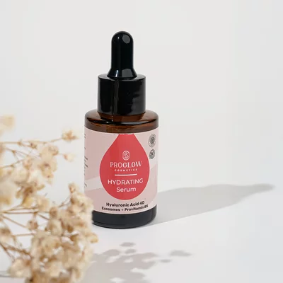 Ser hidratant, HYDRATING Serum cu 4 tipuri de Acid Hialuronic si Exozomi, 30ml, ProGlow