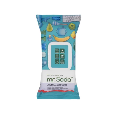 Servetele umede universale cu bicarbonat de sodiu, 80 bucati, Mr.Soda