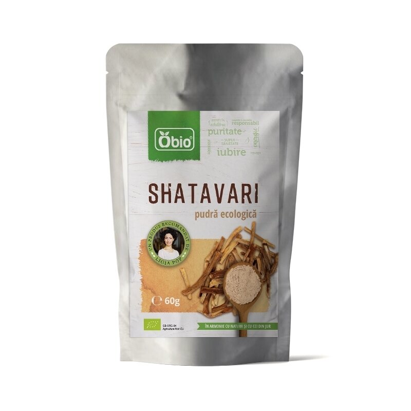 Shatavari pulbere eco, 60g - Obio