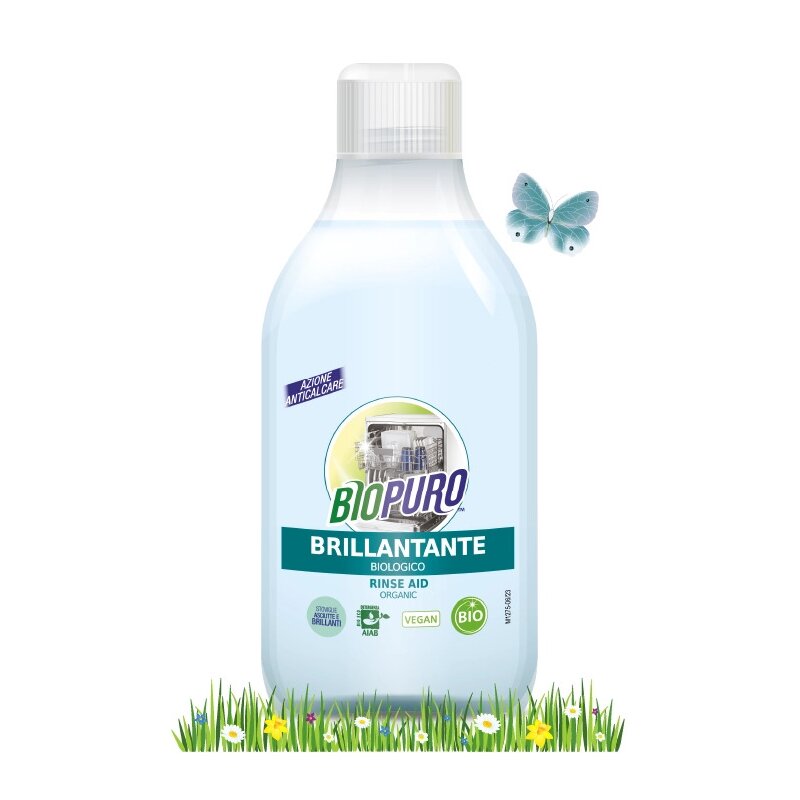 Solutie de clatire pentru masina de spalat vase hipoalergena ecologica 250ml Biopuro