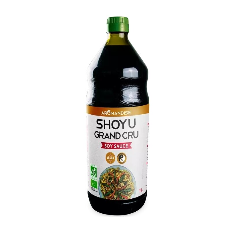 Sos de soya Shoyu Grand Cru bio 1 L, Aromandise