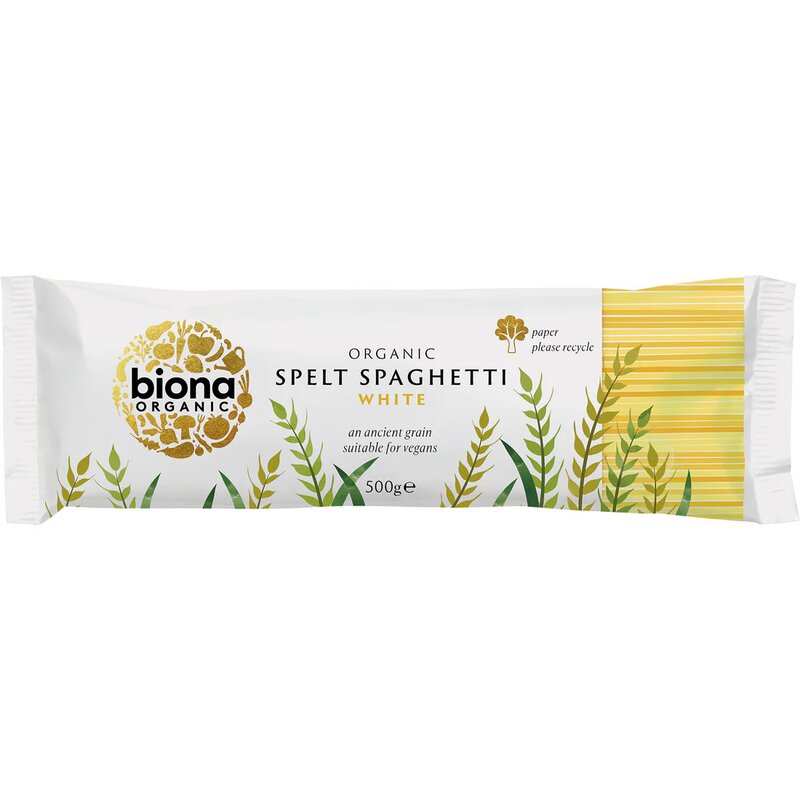 Spaghetti din grau spelta alb eco, 500g, Biona