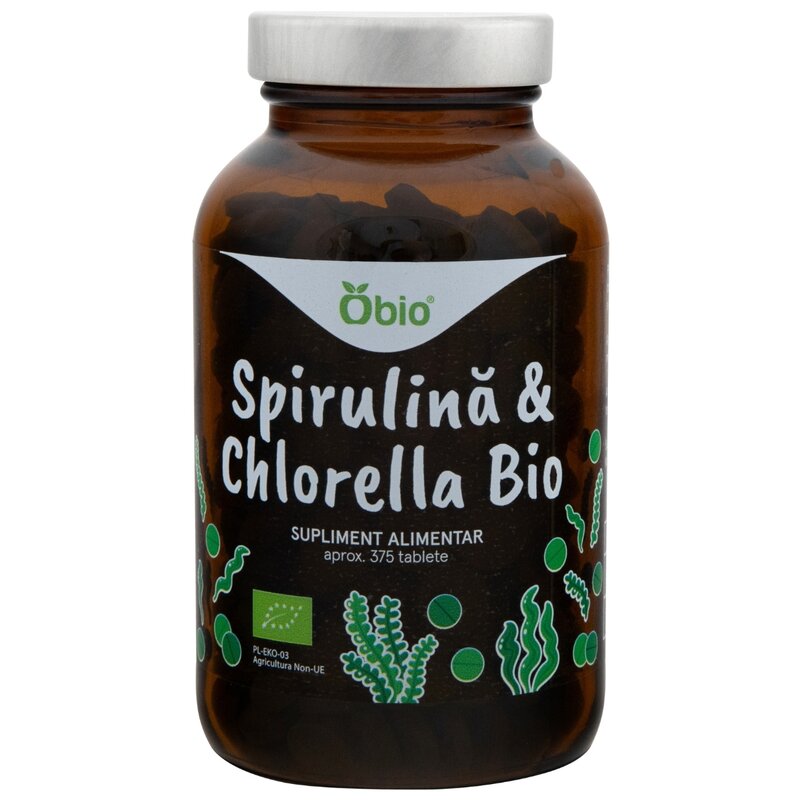 Spirulina & Chlorella bio 375 tablete (150g)