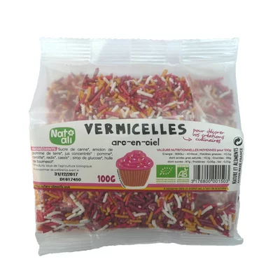 Sprinkles decoratiuni pentru deserturi, bio, 100g, Nat-ali PRET REDUS