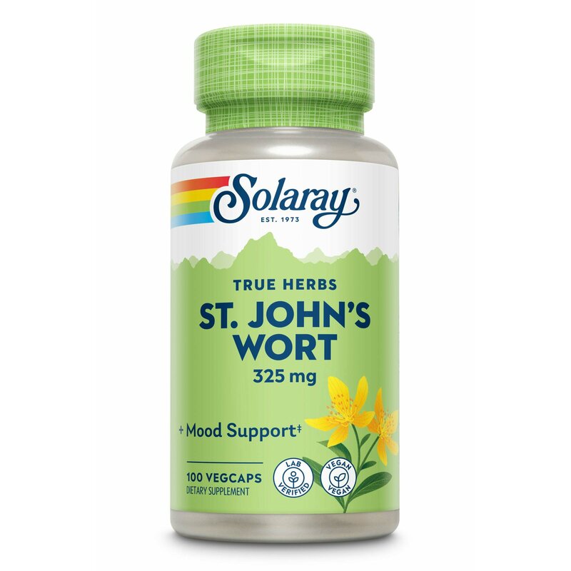 St John\'s Wort 325mg, Solaray, 100 capsule , Secom