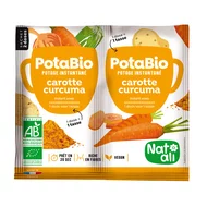 Supa instant cu morcovi, turmeric si legume, bio, 2x 8.5g, Nat-ali PRET REDUS