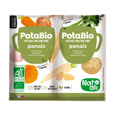 Supa instant cu pastarnac si legume, bio, 2x 8.5g, Nat-ali PRET REDUS