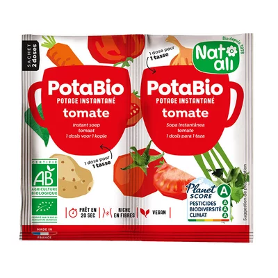 Supa instant cu rosii si legume, bio, 2x 8.5g, Nat-ali PRET REDUS