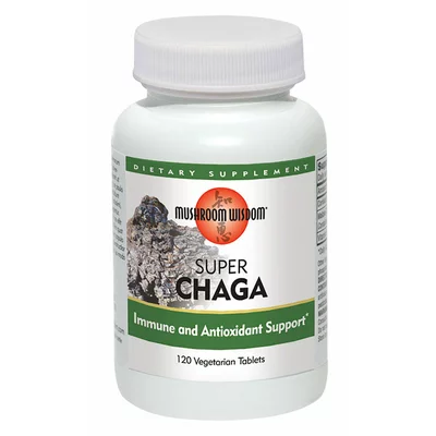 Super Chaga, Mushroom Wisdom, 120 tablete, Secom