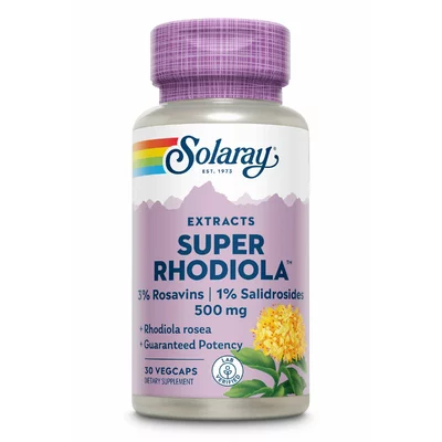 Super Rhodiola™ 500mg 30cps, Solaray, 30 capsule, Secom