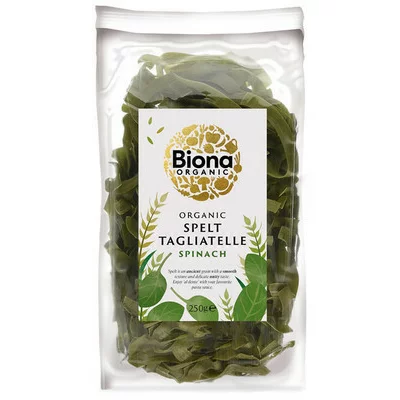 Tagliatelle din spelta cu spanac eco, 250g, Biona