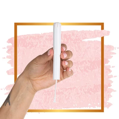 Tampoane din bumbac bio hipoalergenic, compostabil, cu aplicator ( 14 buc ) - 3 picaturi - VIVICOT BIO