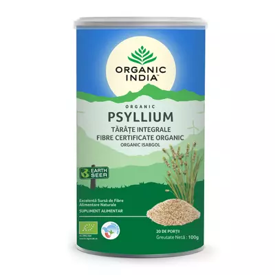 Tarate de Psyllium Integrale, 100% Organic | > 85% Fibre , Organic India
