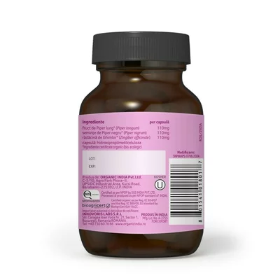 Trikatu - Sprijina digestia, 60 cps veg, bio, Organic India