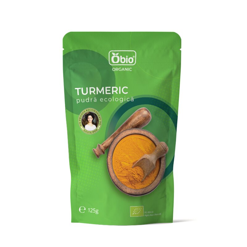 Turmeric - curcuma pudra bio, 125g - Obio