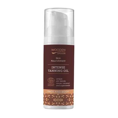 Ulei de plaja pentru bronz, bio, 50ml, Wooden Spoon PRET REDUS